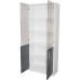 Vitrina Office 800 alb/gri